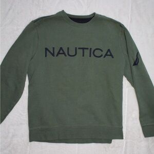 Nautica Forest Green Logo Sweatshirt